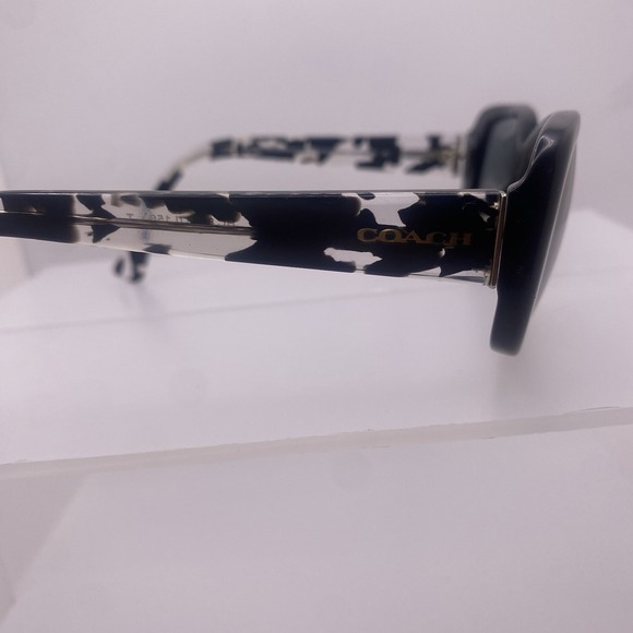 Coach Sunglasses Women FRAME ONLY HC8168 56-16-135 Black Crystal Mosaic 809 - Picture 10 of 16